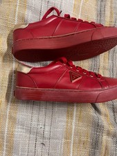 Guess Red Trainers UK 6 Lace