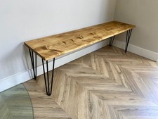 Rustic Solid Wood Bench