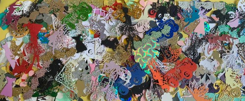 Toppers shapes die cuts card - toppers,