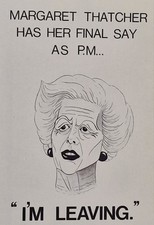 Margaret Thatcher Has Her Final Say As PM - I'm Leaving, Vintage Postcard