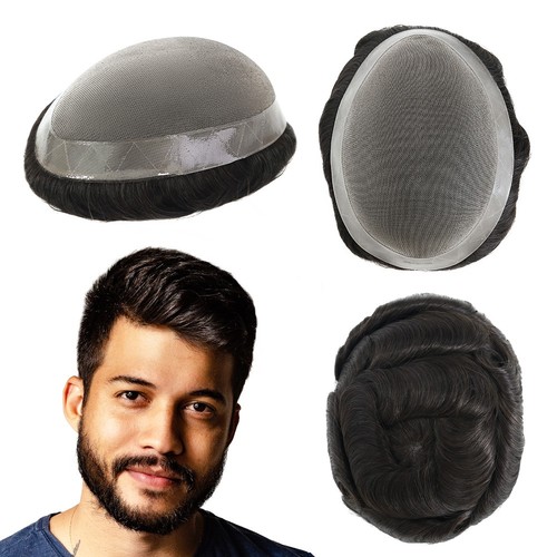 Toupee for men human hair - men,
