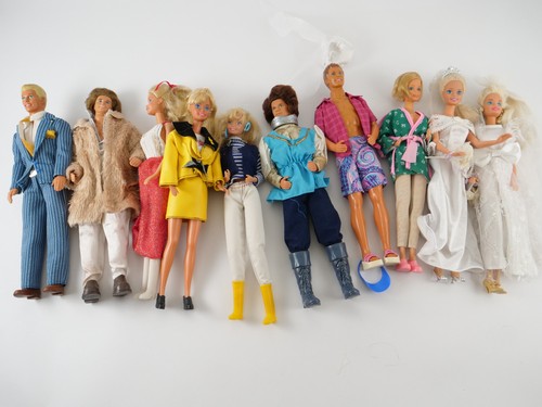 Lot barbie dolls mattel - barbie,
