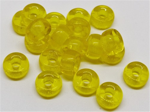 4mm czech glass large hole - 6/4mm,