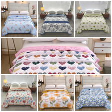 Luxury Quilted Bedspread Throw