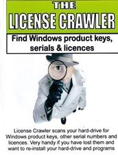 Licence Crawler. finds your Windows and all your Product Keys Serials Licences