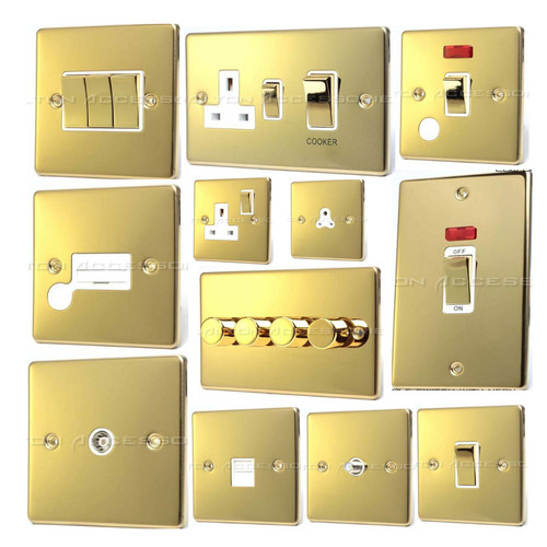 Polished brass light - brass,
