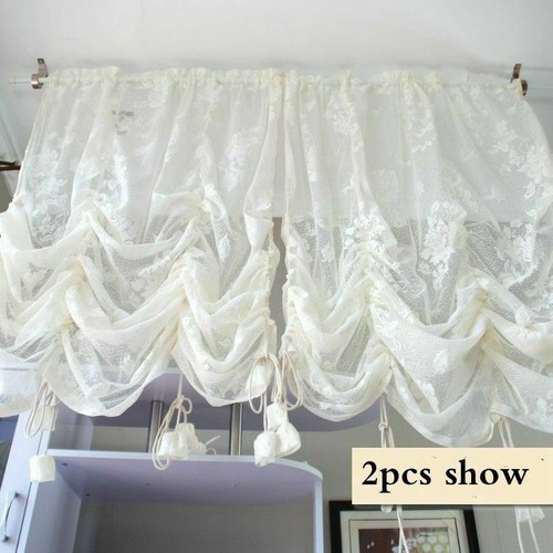 Lace voile curtain panel - lace,