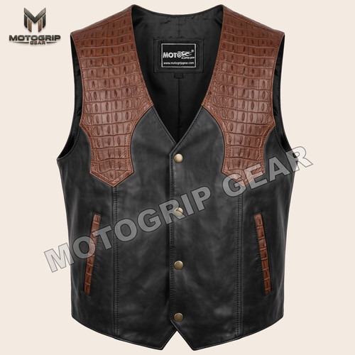 Men black brown genuine - men's,