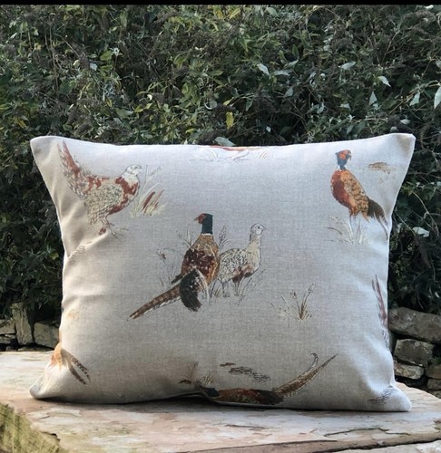 Pheasant design cushion - design,