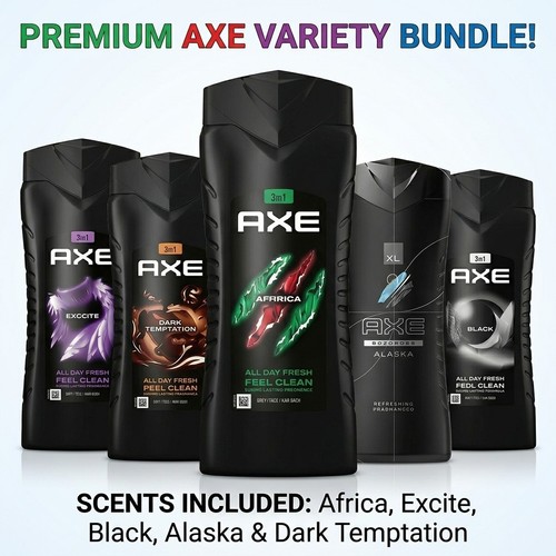 6pcs axe body wash - wash, 400ml
