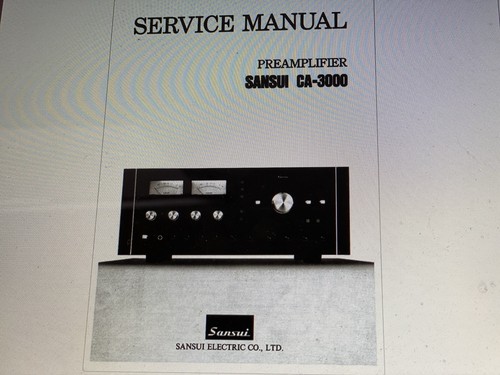 Sansui 3000 service - service, manual