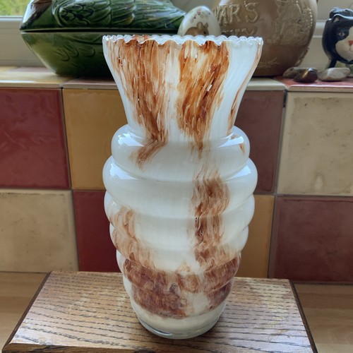 Vtg art deco beehive ribbed - deco,