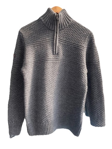 Superdry men grey cable - grey, knit