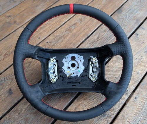 New leather steering - new,