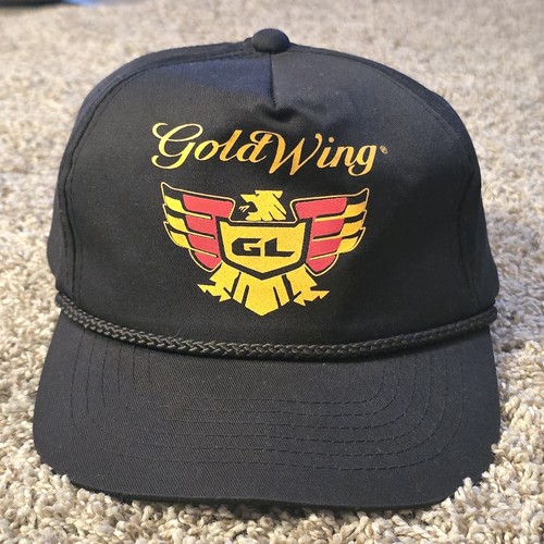 Vintage gold wing hat honda - hat,