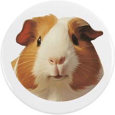 'Guinea Pig Portrait' Button