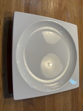 Two white Bone China Wedgwood Plato Square Dinner Plates