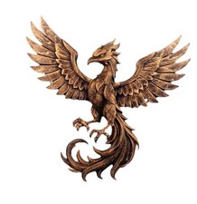 Hand Painted 9” Phoenix Wall