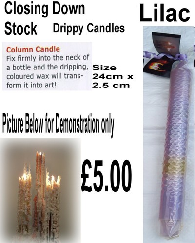 Drippy column candle - a, unique