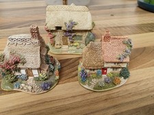 Set of 3 Lilliput Lane Cottages - lucky charms, chocolate box, finders keepers 