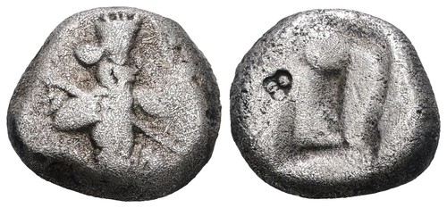 Achaemenid silver siglos - silver,