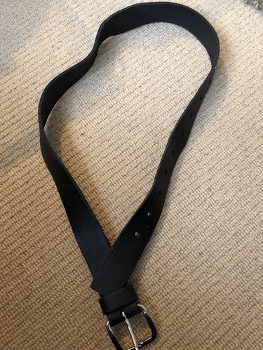 Police black leather - ex,