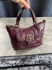 Vintage Coach Soho Plum/Purple Leather Handbag/Shoulderbag, Good condition