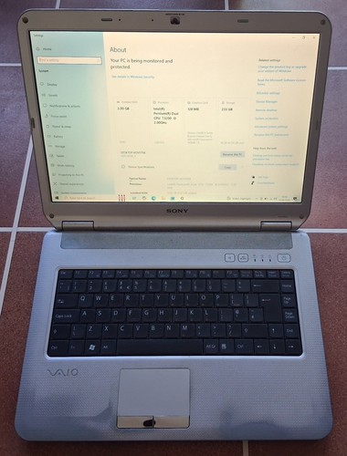Sony vaio vgn ns10l laptop - vaio, vgn-ns10l