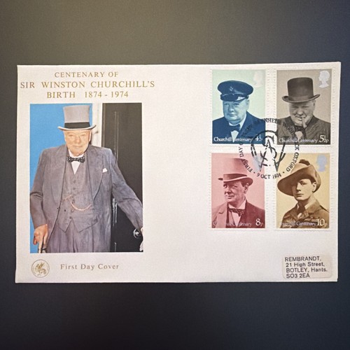 1974 fdc winston churchill - 1974, gb