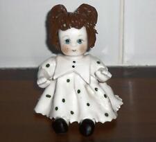 VINTAGE RETRO ITALIAN ZAMPIVA CERAMIC SPAGHETTI HAIR DECORATIVE DOLL FIGURINE
