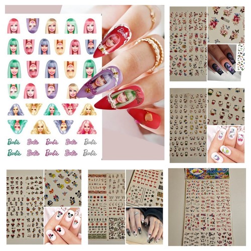 Barbie hello kitty disney nail - hello,