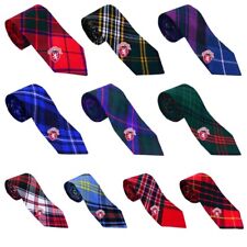 Men's Scottish Kilt Neck Ties in Various Clan Tartans Acrylic Wool Ties For Men