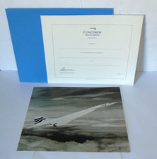 British Airways Concorde Flight Certificate with Photo & Envelope - Unused Item
