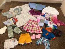 Assorted Sizes Baby Doll clothes: trousers, tops, dress, pants, skirts, blankets