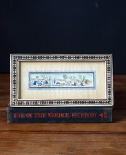 Wall Painting Frame Antique Of Wood Mosaic Persian Home Decor Middle East 1940s