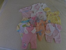 A 9  Outfit Baby Annabell Clothes Bundle in Slightly Used Condition 43cm Doll