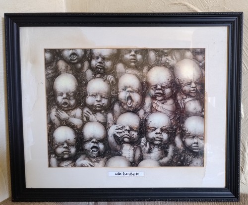 Framed giger sci fi - h., r.