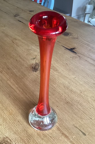 Vintage red glass - vintage, vase