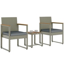 Outsunny 3-Piece Rattan Bistro