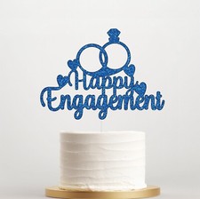Happy Engagement Cake Topper -