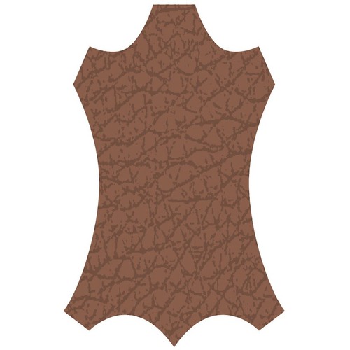 Orange brown leather - orange,