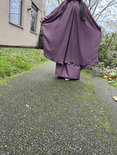 Butterfly Abaya- Two Piece Set Jilbab With Skirt