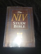The NIV Study Bible Zondervan New International Version red letter illustrated
