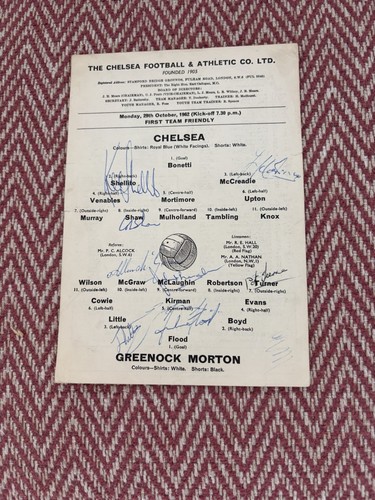 Chelsea greenock morton - v, (f)