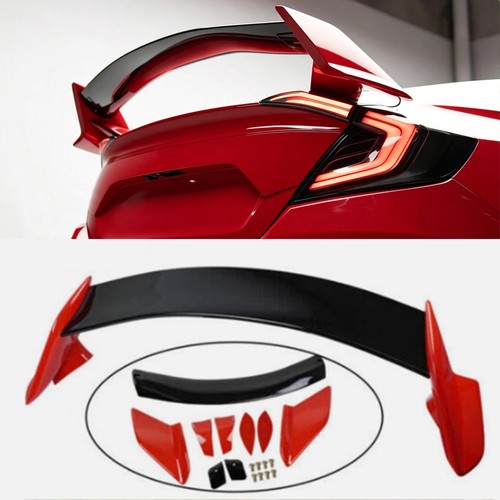 Red and black rear - rear, trunk