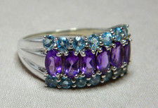 VINTAGE 9CT WHITE GOLD RING