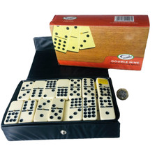 Board Game Dominoes Double Nine Classico Vintage ra