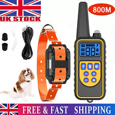 800M Remote Electric Shock Collar Pet Dog Training Anti Bark Rechargeable LCD UK