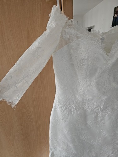 White bridal dress size - white,