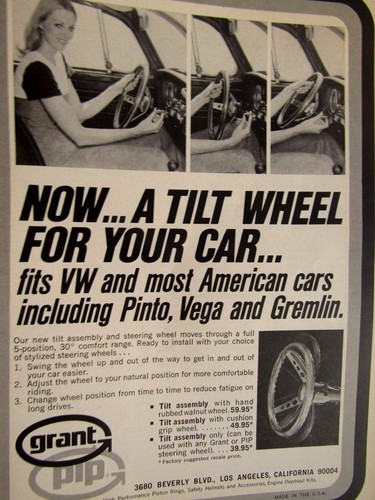 1972 grant tilt wheel - tilt, original